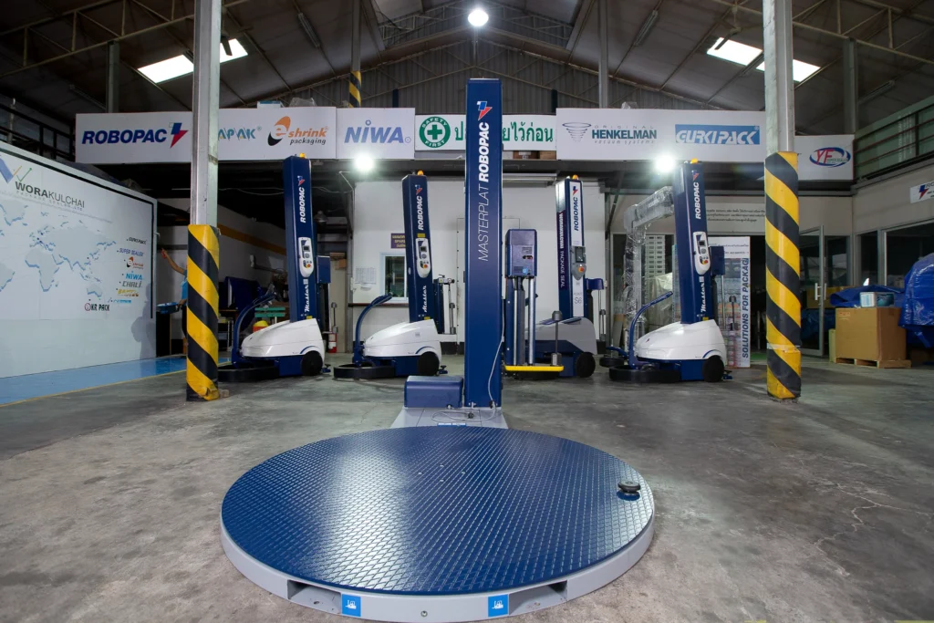 เครื่องพันพาเลท ROBOPAC นวัตกรรมควบคุมการพันฟิล์มยืดอย่างแม่นยำ จาก วรกุลชัย แพ็คเกจ ซีล